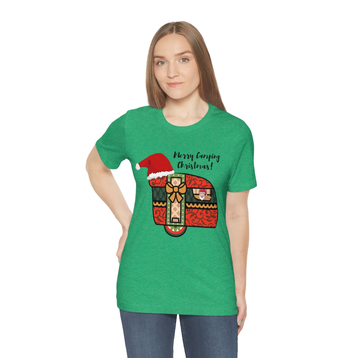 Merry Camping Christmas Unisex Jersey Short Sleeve Tee