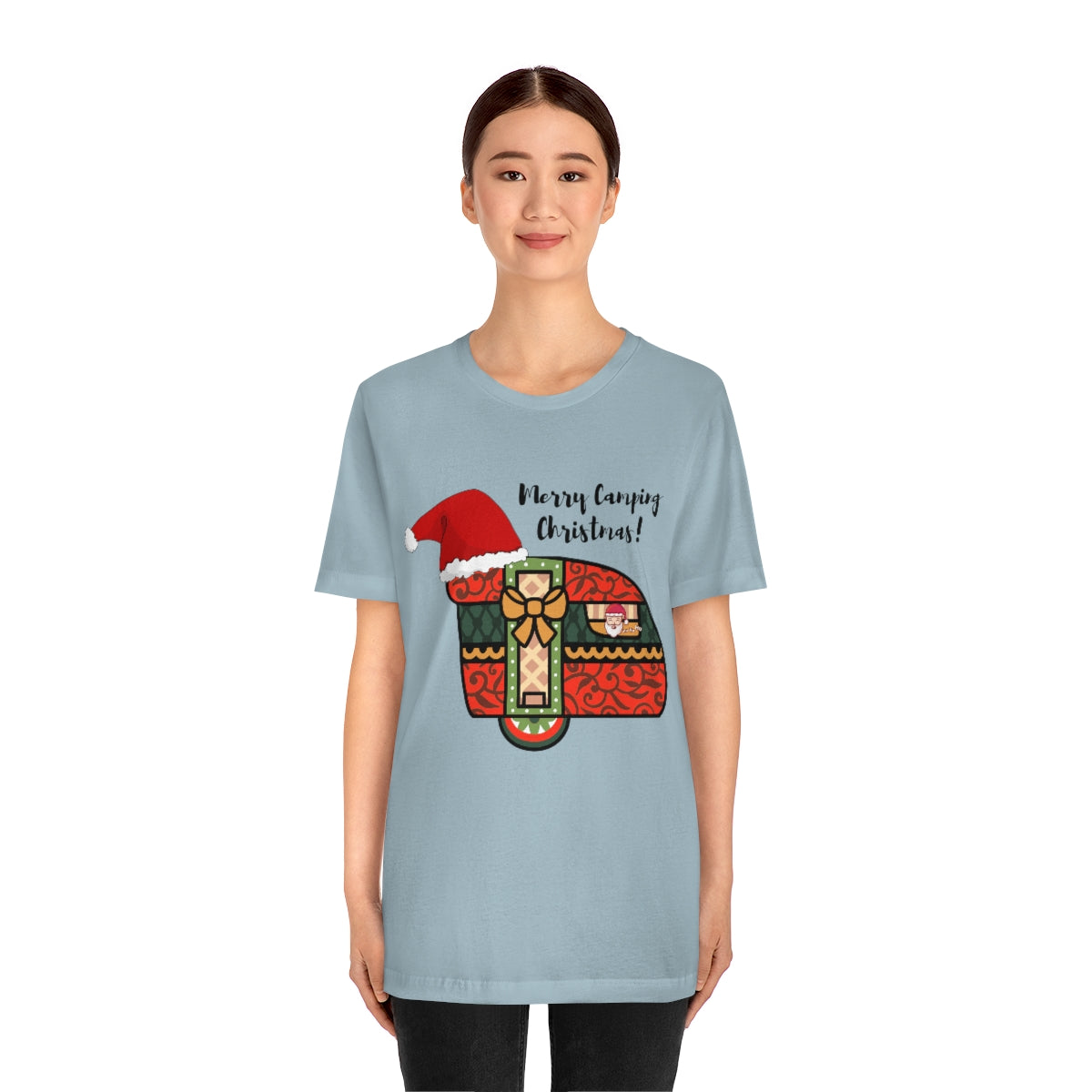 Merry Camping Christmas Unisex Jersey Short Sleeve Tee