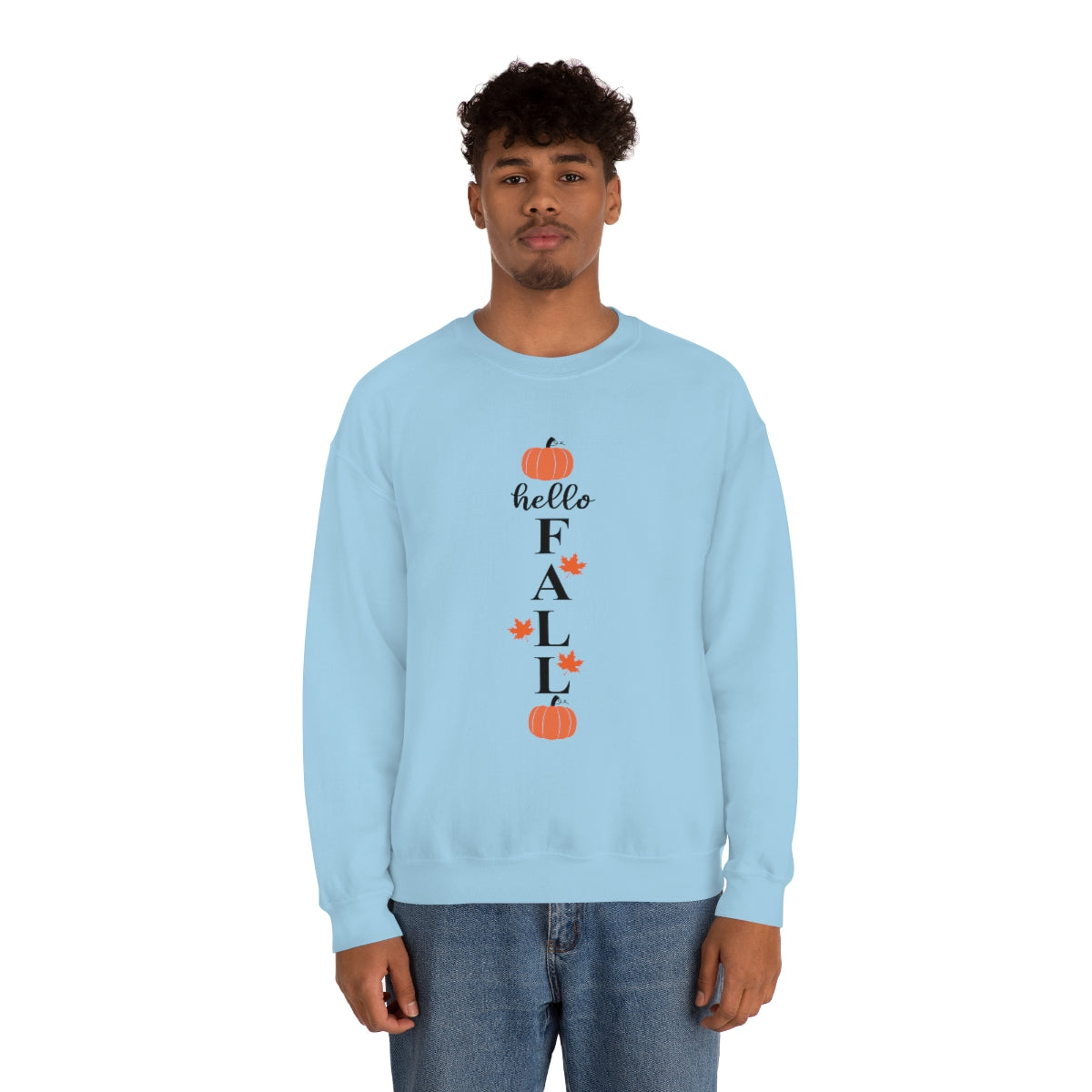 Hello Fall Unisex Heavy Blend™ Crewneck Sweatshirt