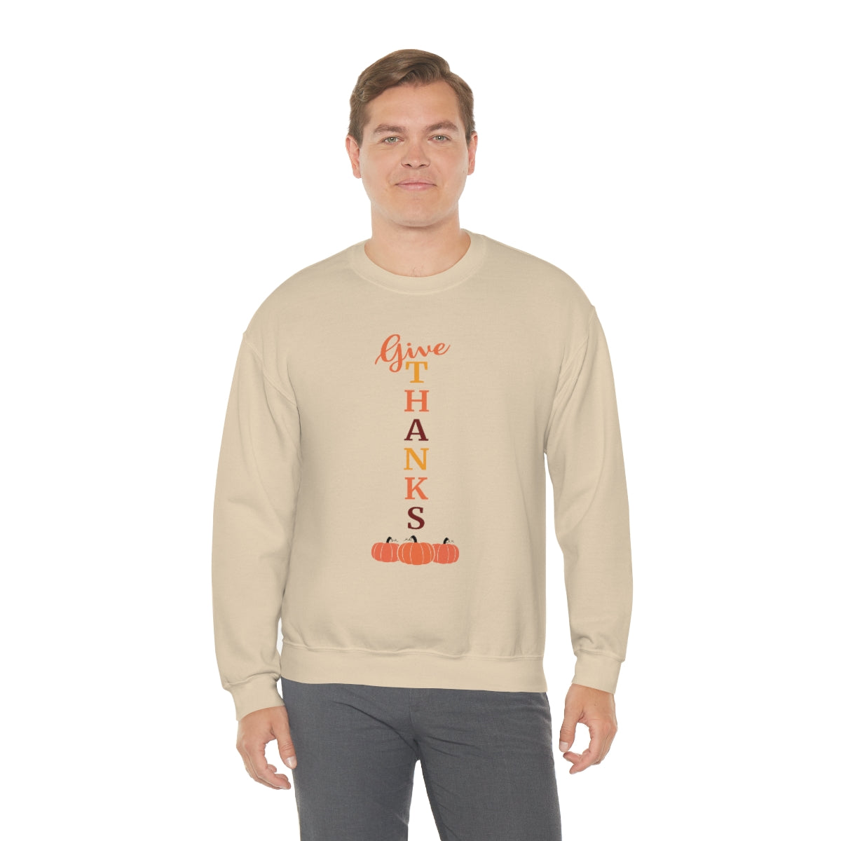 Give Thanks Unisex Heavy Blend™ Crewneck Sweatshirt