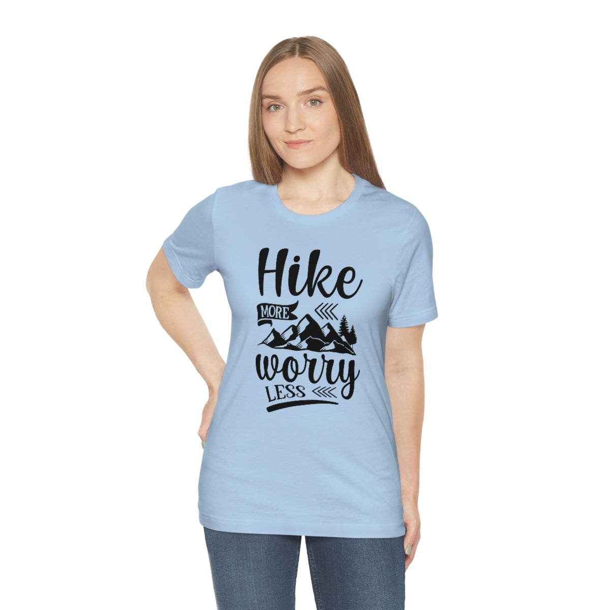 Hike More Worry Less Unisex Jersey Short Sleeve Tee