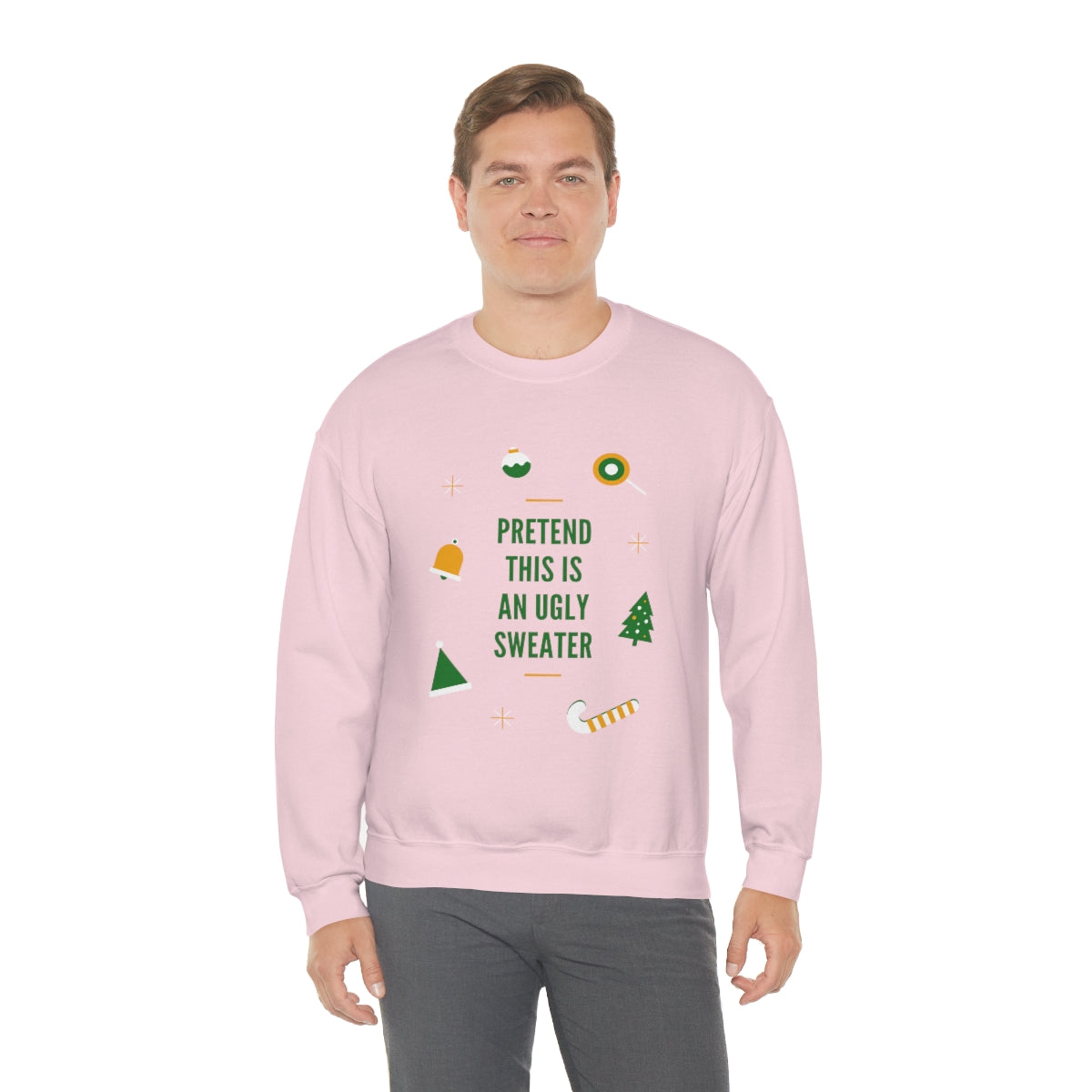 Pretend This is An Ugly Sweater Unisex Heavy Blend™ Crewneck Sweatshirt