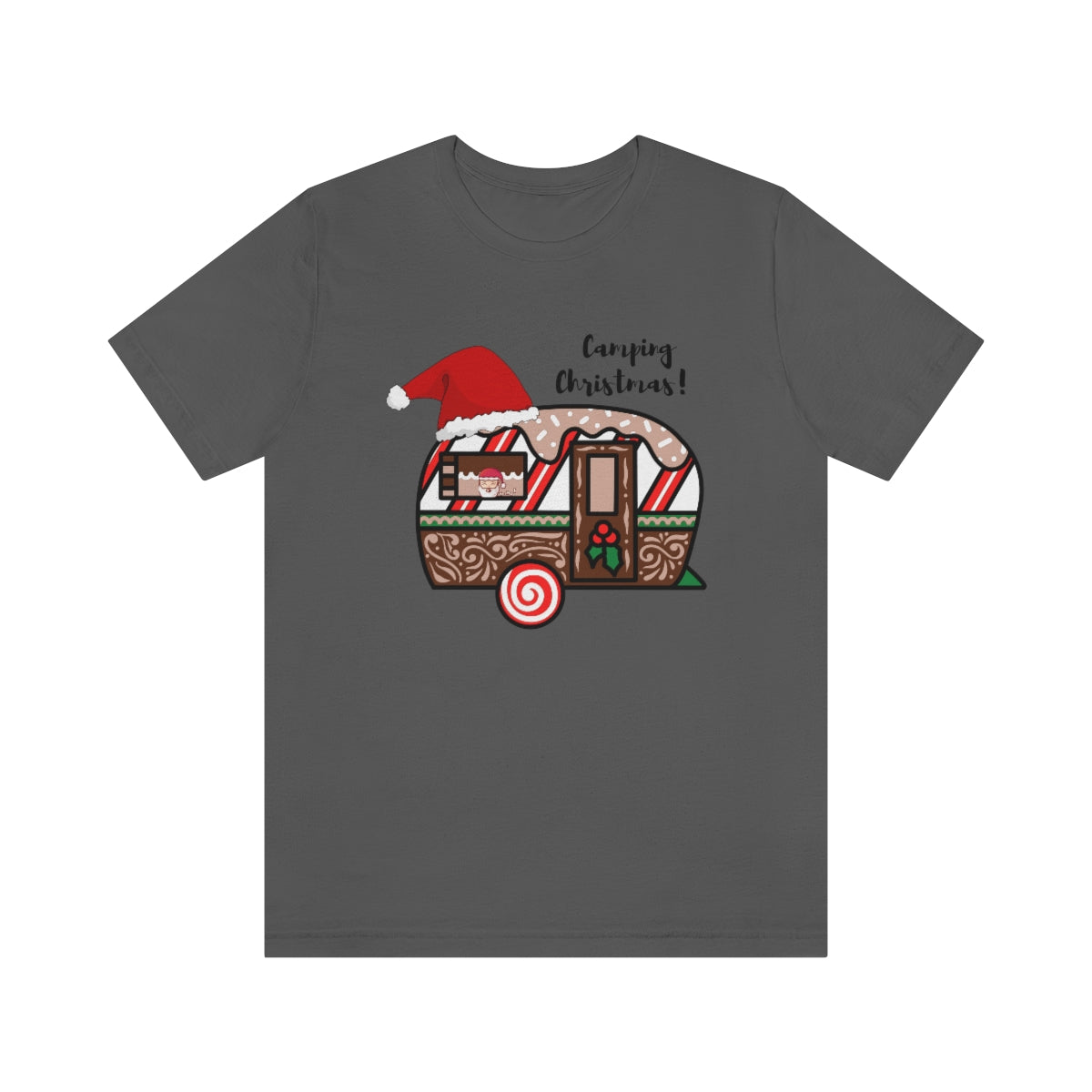 Camping Christmas Unisex Jersey Short Sleeve Tee