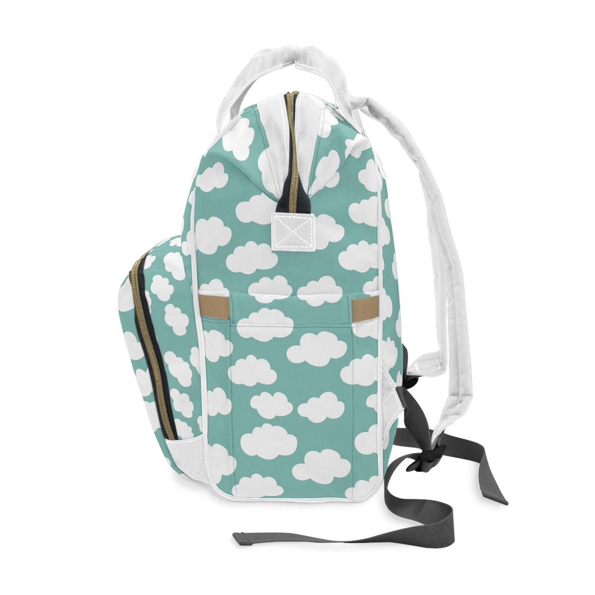 White Clouds Multifunctional Baby Diaper Backpack