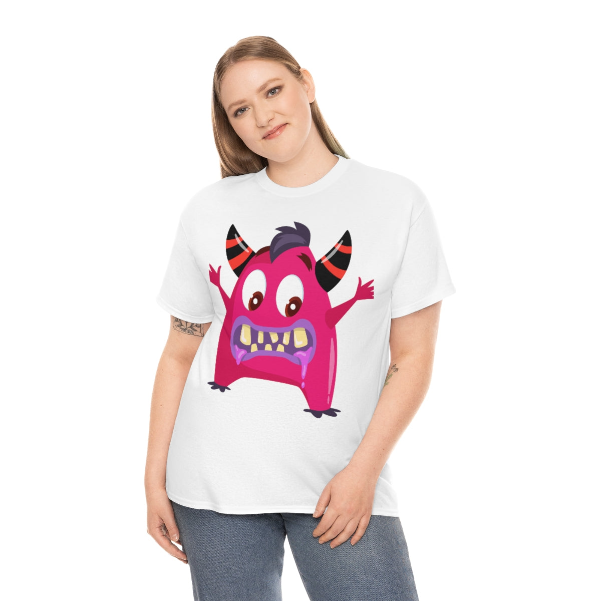 NFT Design Pink Monster Unisex Heavy Cotton Tee