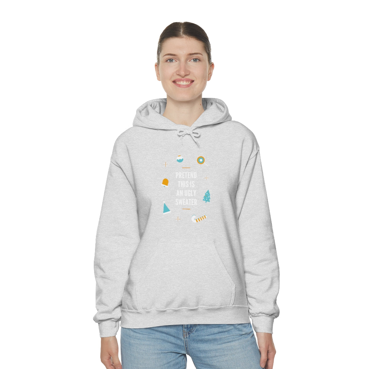 Pretend This is an Ugly Sweater Unisex Heavy Blend™ Hooded Sweatshirt