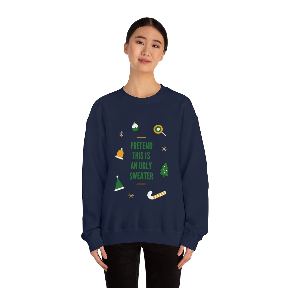 Pretend This is An Ugly Sweater Unisex Heavy Blend™ Crewneck Sweatshirt