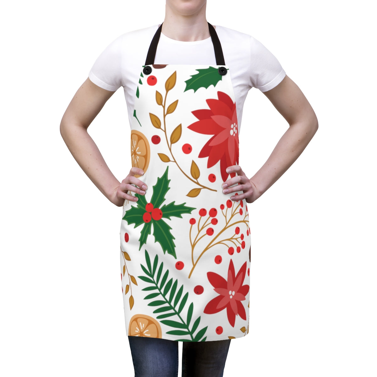 Christmas Flower Apron