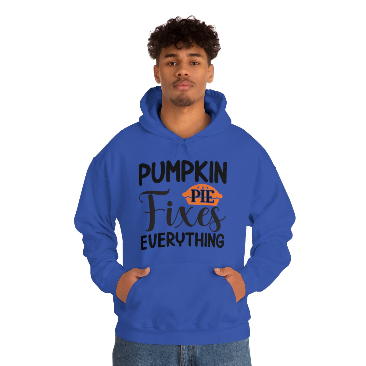 Pumpkin Pie Fixes Everything Unisex Heavy Blend™ Hooded Sweatshirt