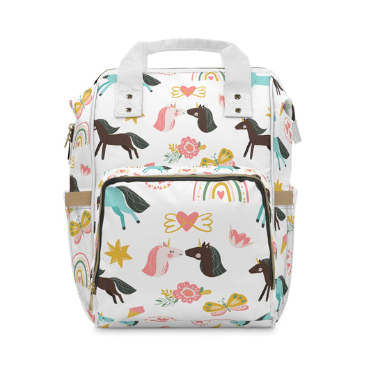 Unicorns & Rainbows Multifunctional Diaper Backpack
