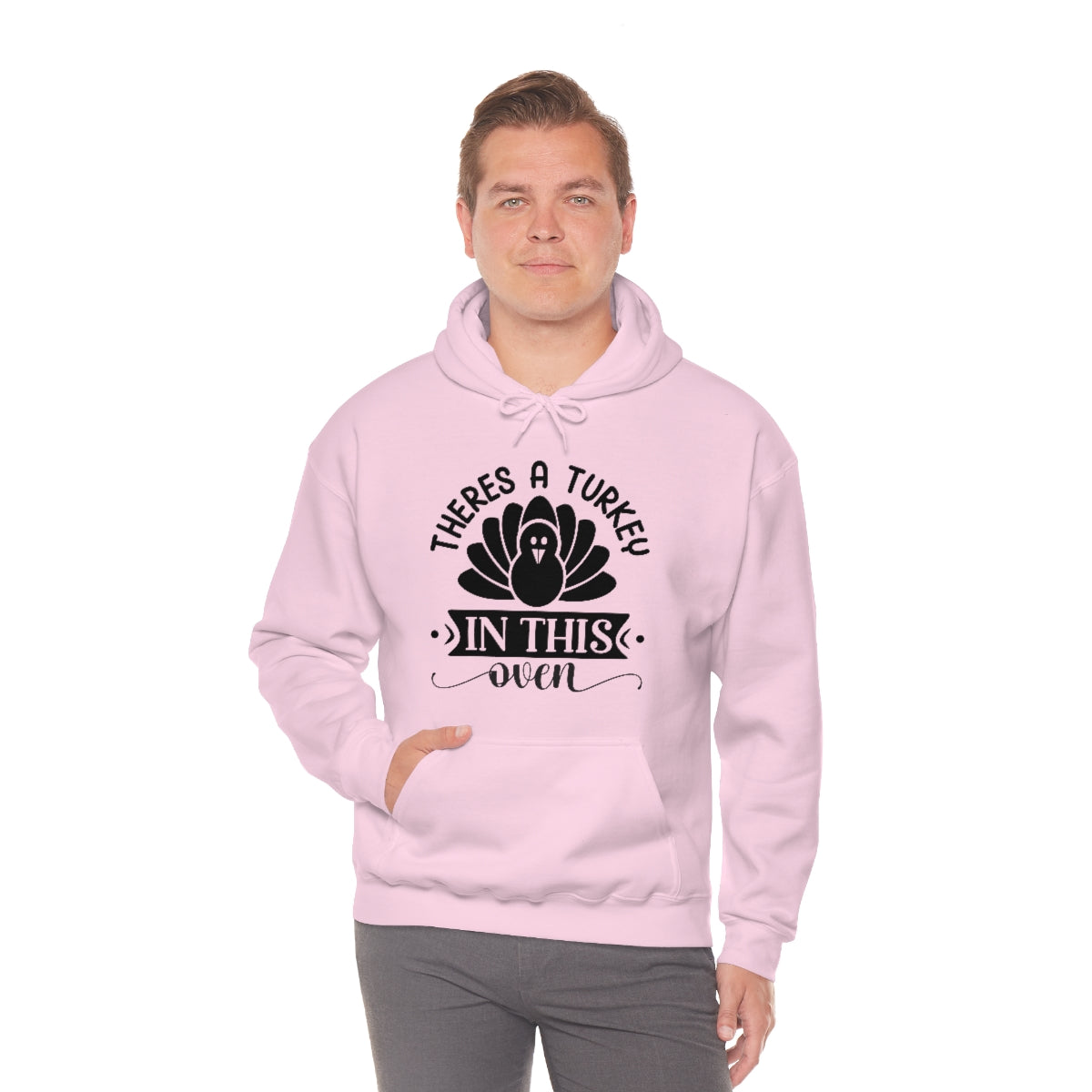 There's A Turkey In This Oven Unisex Heavy Blend™ Hooded Sweatshirt