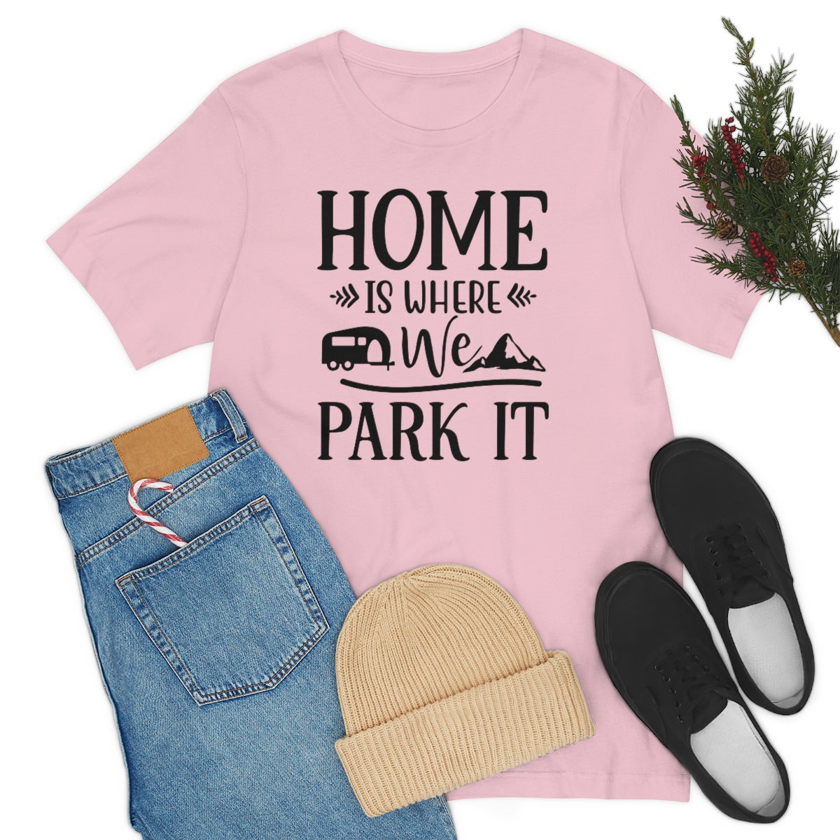 Home Is Where We Park It Unisex Jersey Short Sleeve Tee