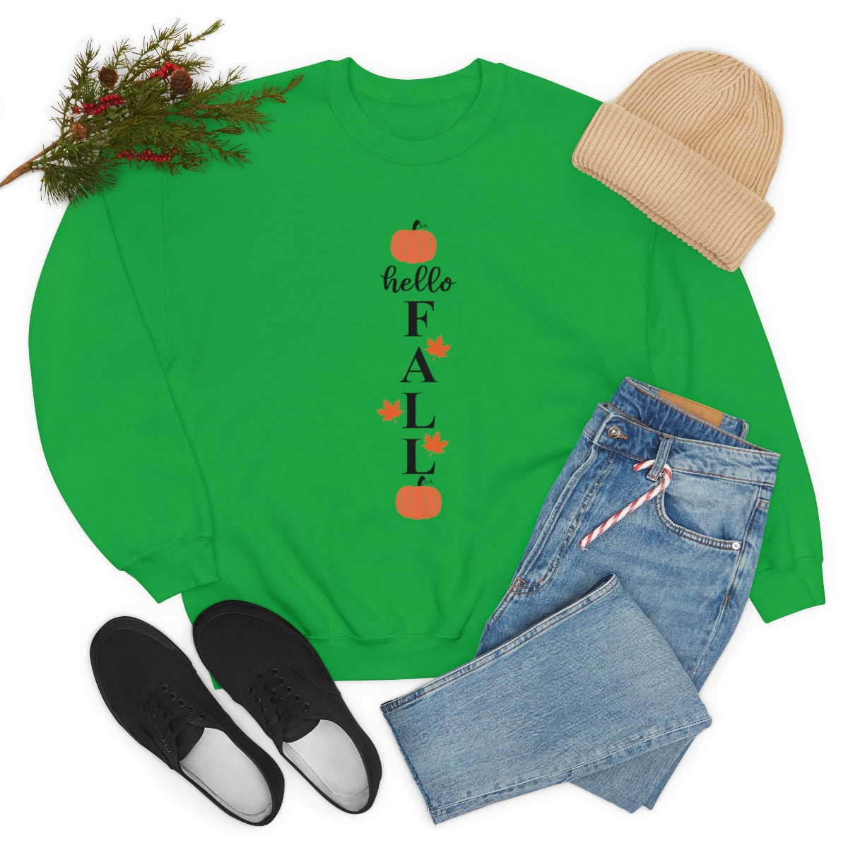 Hello Fall Unisex Heavy Blend™ Crewneck Sweatshirt