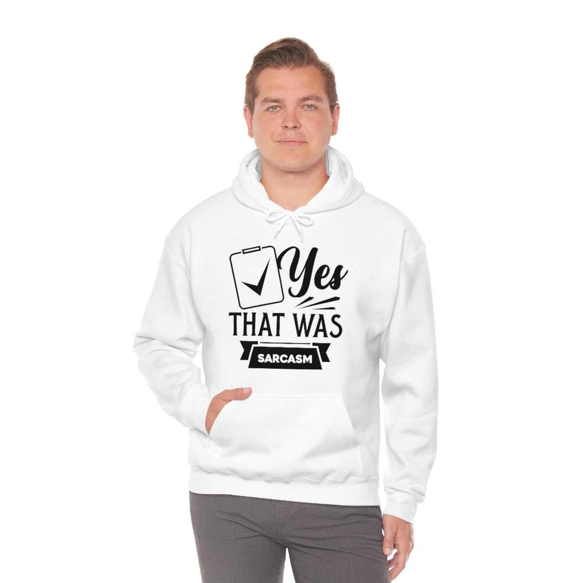 Yes That Was Sarcasm Unisex Heavy Blend™ Hooded Sweatshirt