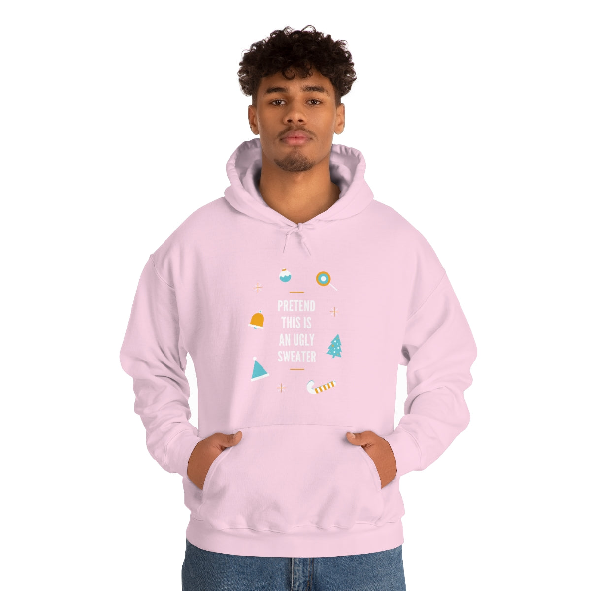 Pretend This is an Ugly Sweater Unisex Heavy Blend™ Hooded Sweatshirt