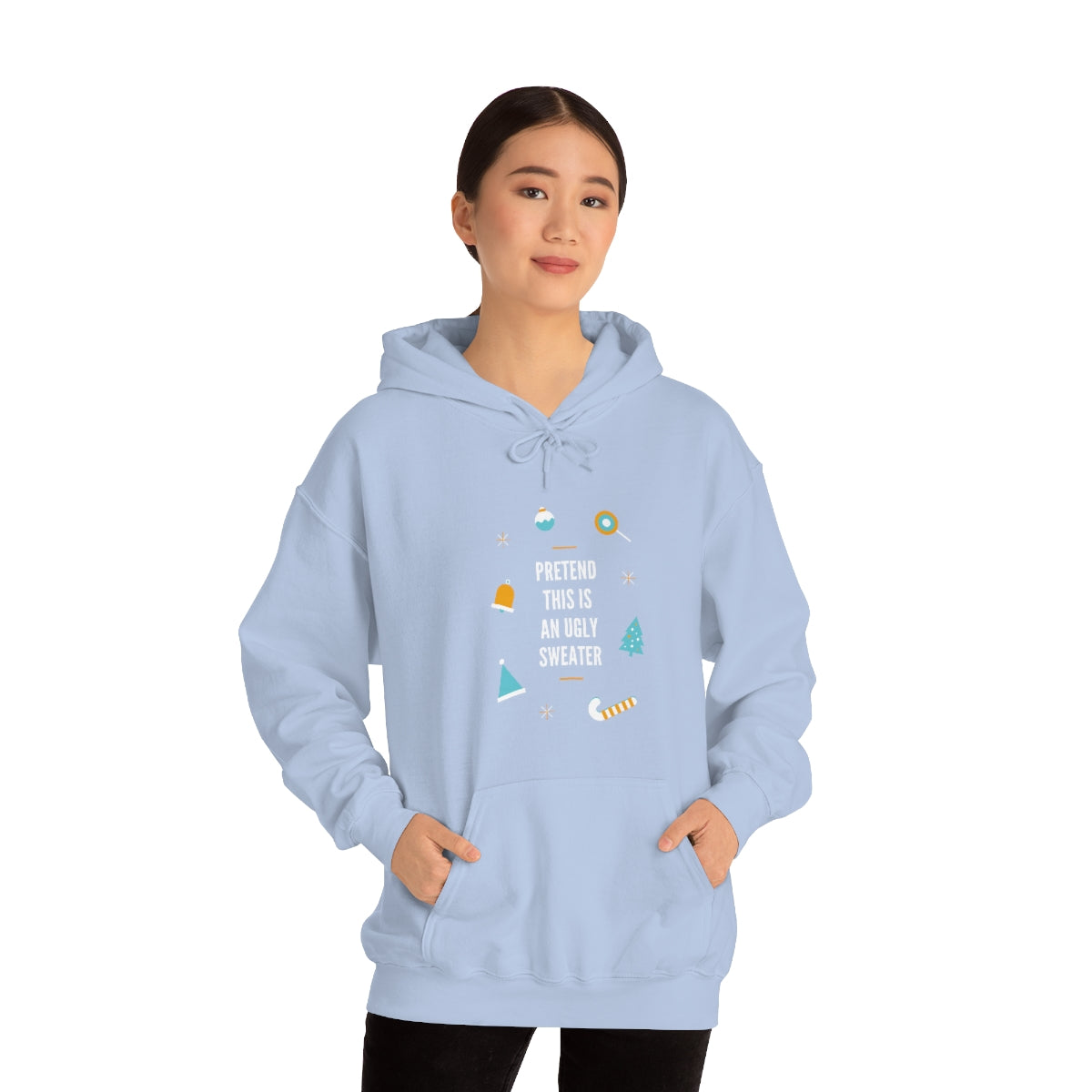 Pretend This is an Ugly Sweater Unisex Heavy Blend™ Hooded Sweatshirt