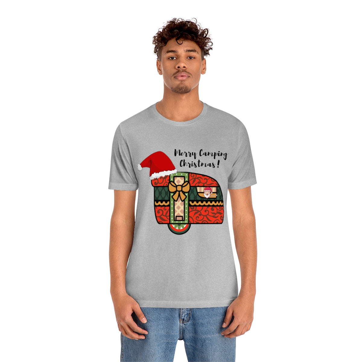 Merry Camping Christmas Unisex Jersey Short Sleeve Tee