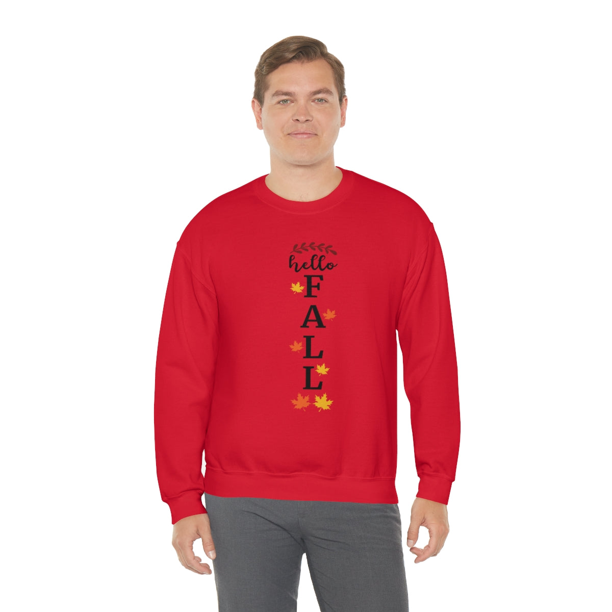 Hello Fall Unisex Heavy Blend™ Crewneck Sweatshirt