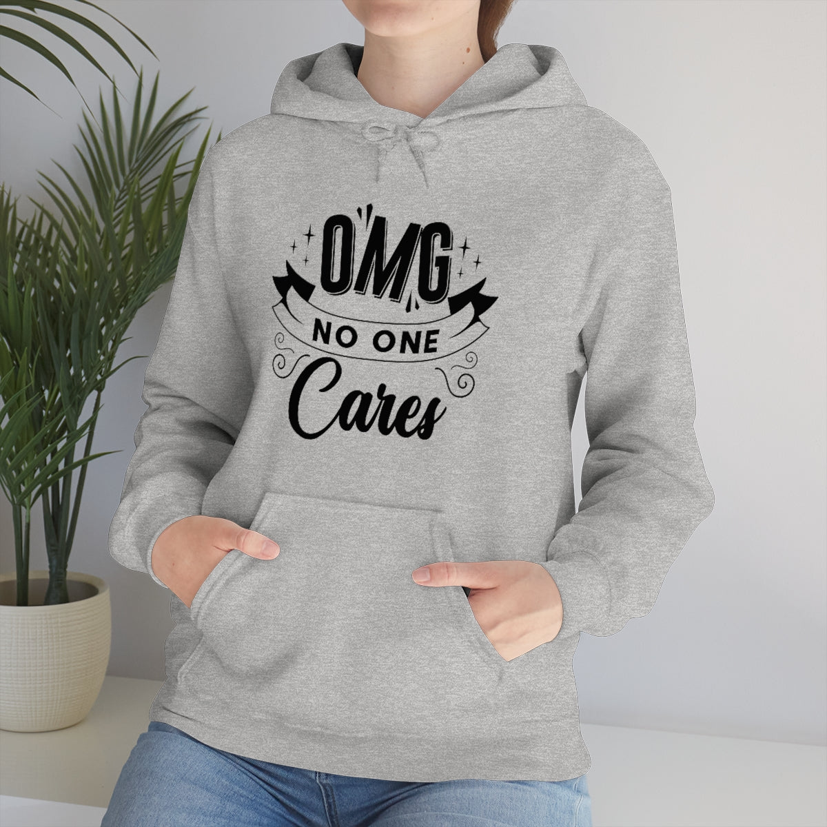 OMG No One Cares Unisex Heavy Blend™ Hooded Sweatshirt