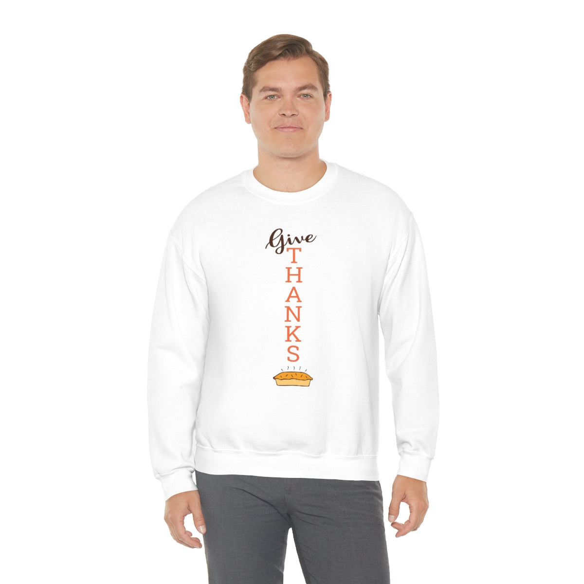 Give Thanks Unisex Heavy Blend™ Crewneck Sweatshirt