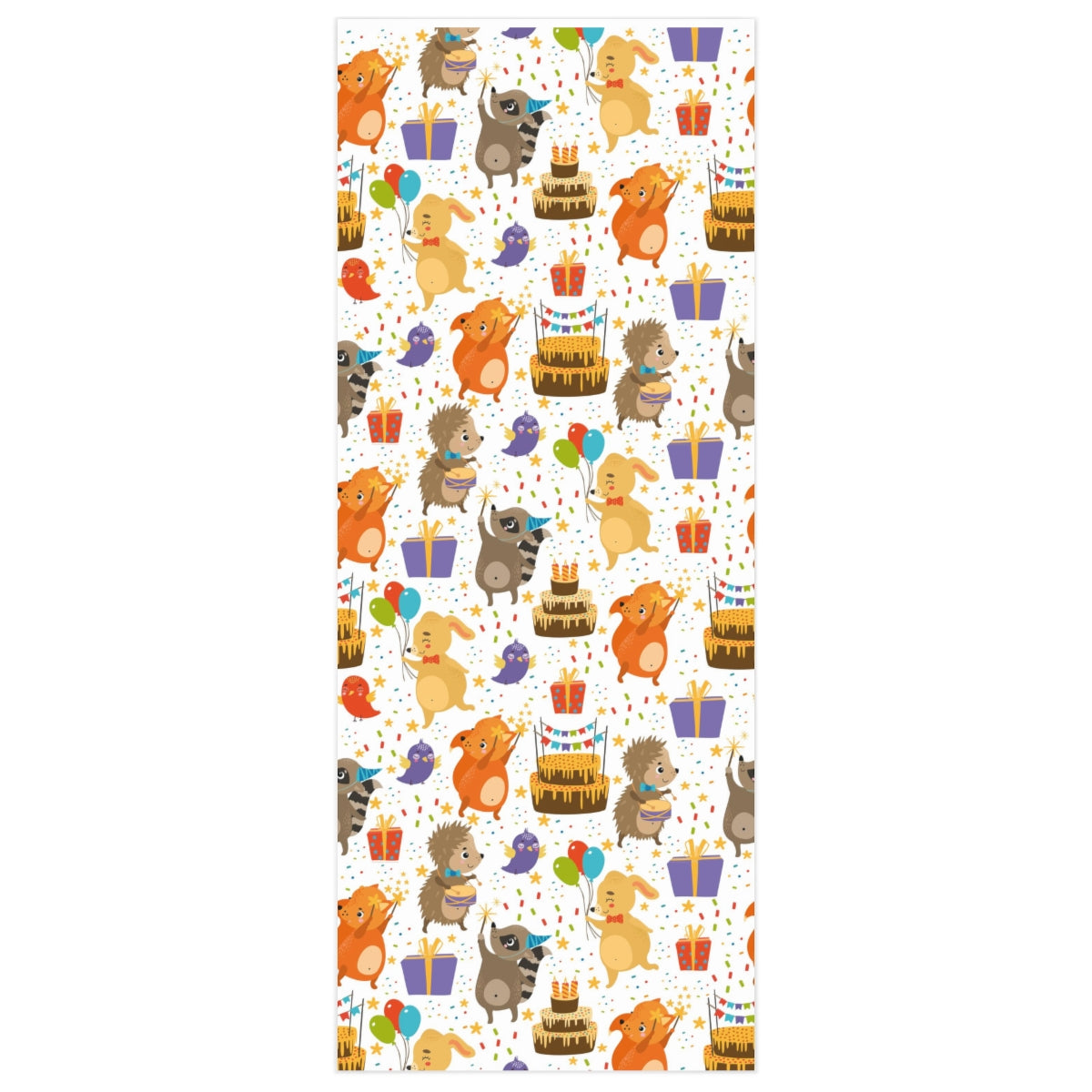 Animals Balloons & Cake Wrapping Paper