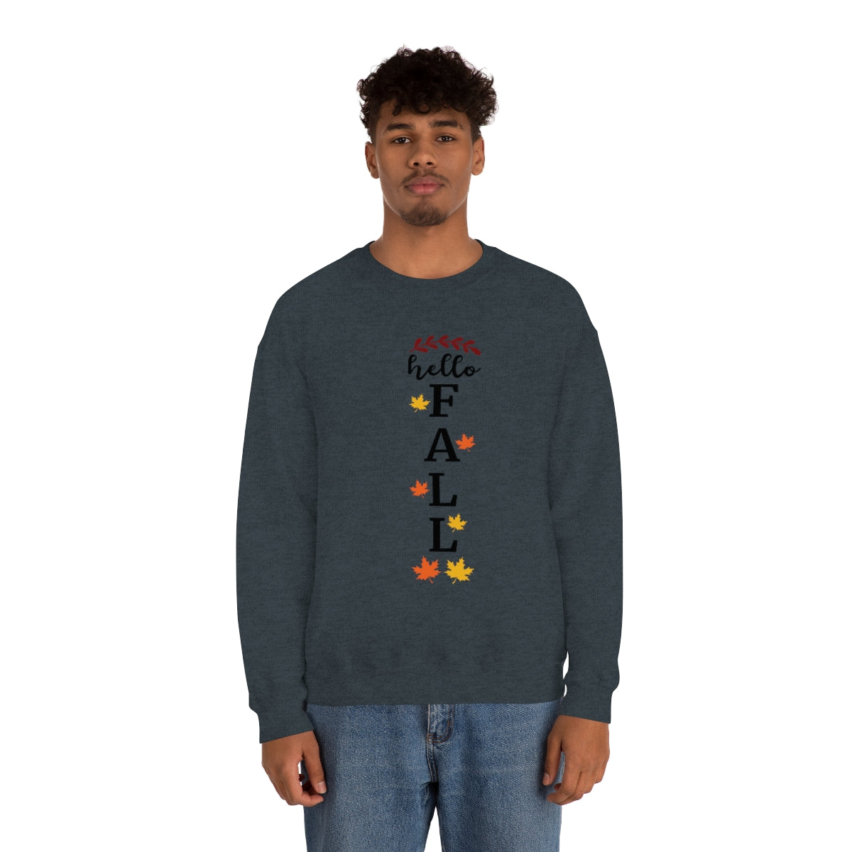 Hello Fall Unisex Heavy Blend™ Crewneck Sweatshirt