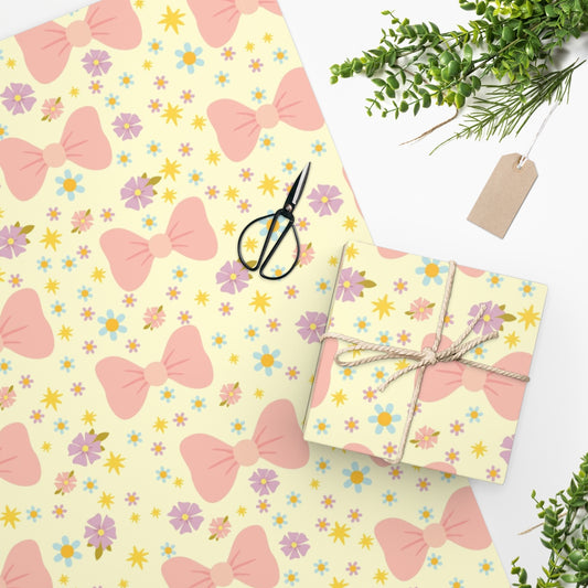 Bows & Flowers Wrapping Paper