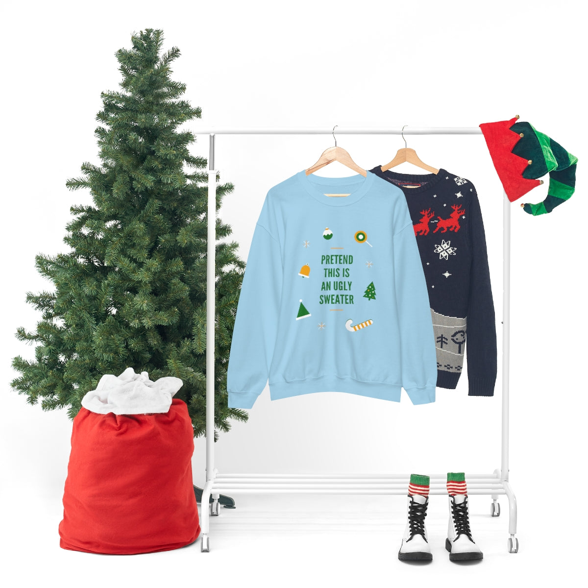 Pretend This is An Ugly Sweater Unisex Heavy Blend™ Crewneck Sweatshirt