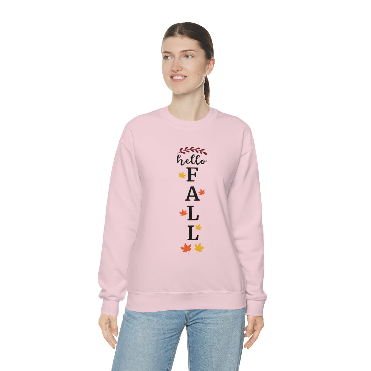 Hello Fall Unisex Heavy Blend™ Crewneck Sweatshirt