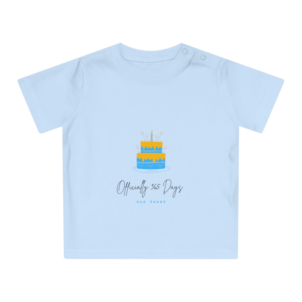 Officially 365 days old today (Blue) Happy Birthday Baby T-Shirt