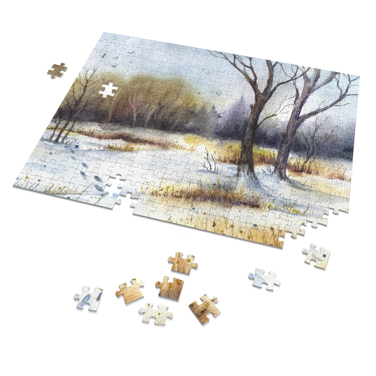 Footprints in the Snow Jigsaw Puzzle (30, 110, 252, 500,1000-Piece)