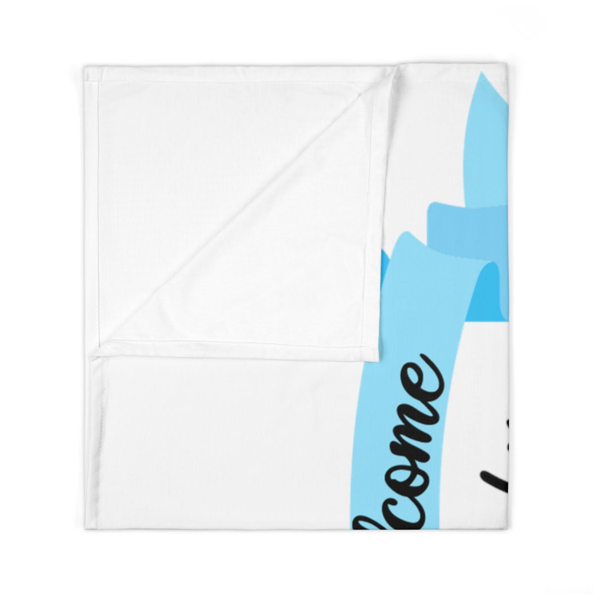 Welcome Baby Boy  Baby Swaddle Blanket