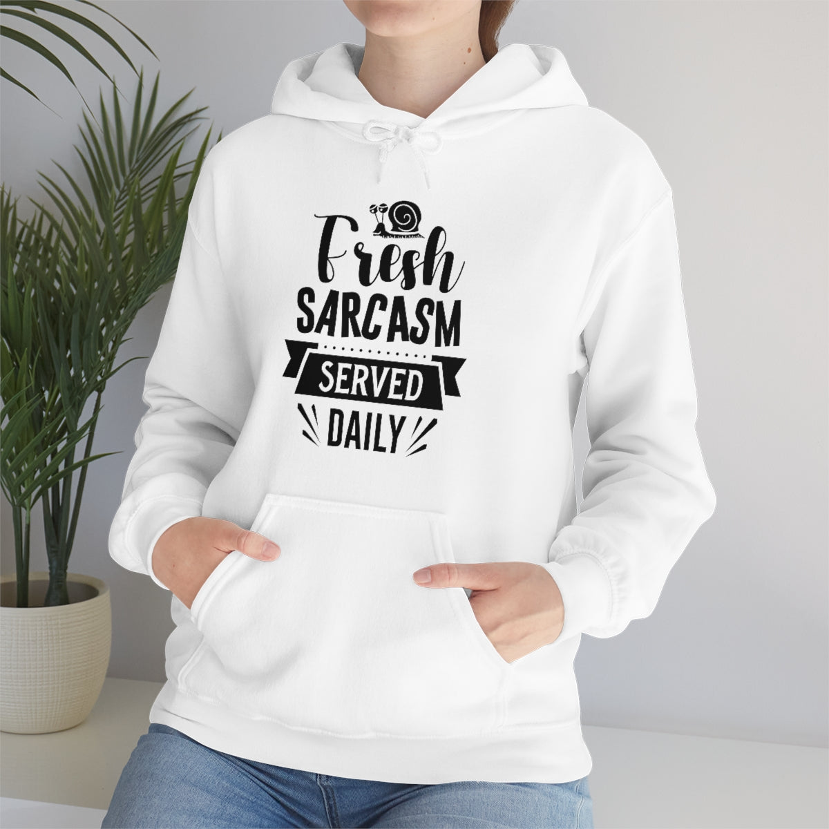 Fresh Sarcasm Served Daily Unisex Heavy Blend™ Hooded Sweatshirt