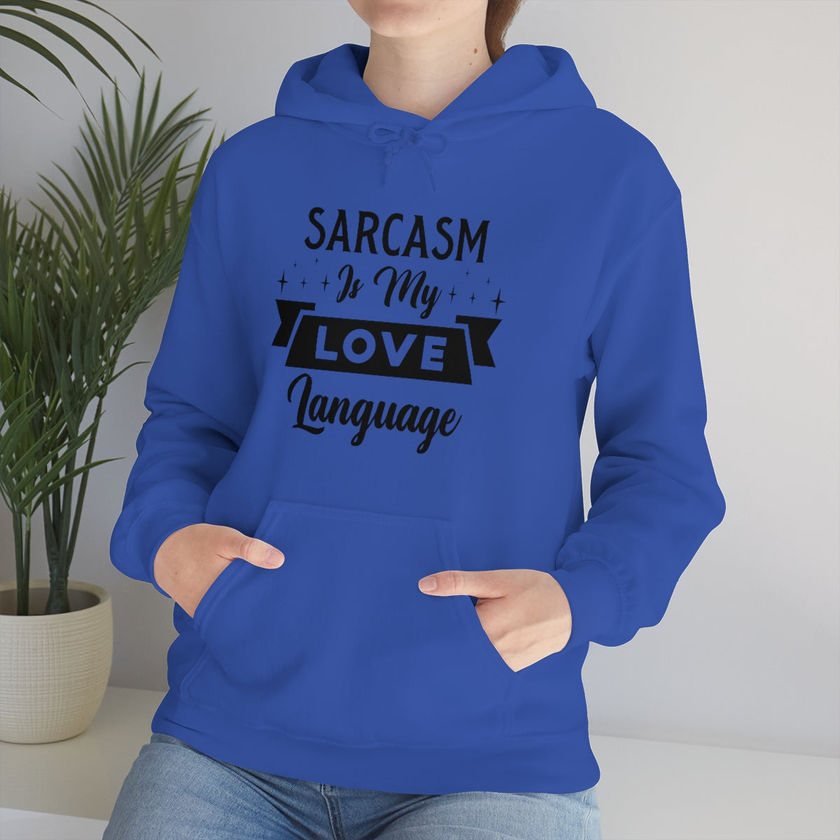 Sarcasm Is My Love Language Unisex Heavy Blend™ Hooded Sweatshirt