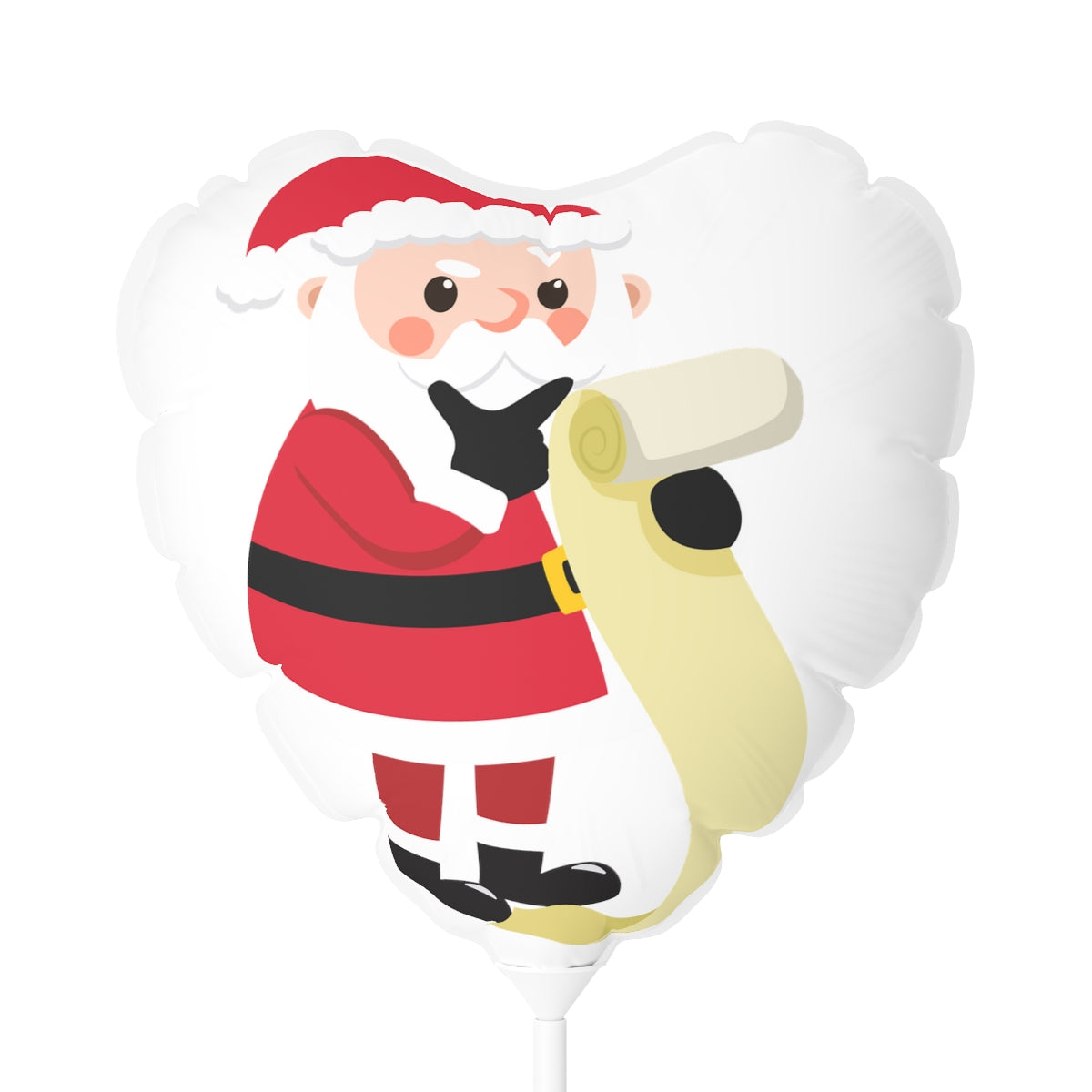 Santa Claus Christmas Balloons (Round and Heart-shaped), 11"