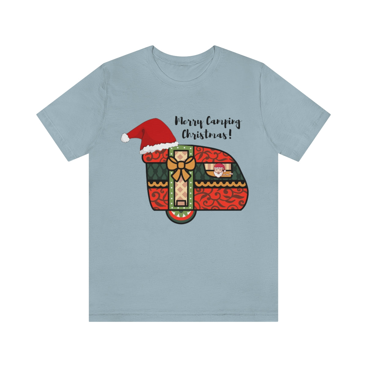 Merry Camping Christmas Unisex Jersey Short Sleeve Tee