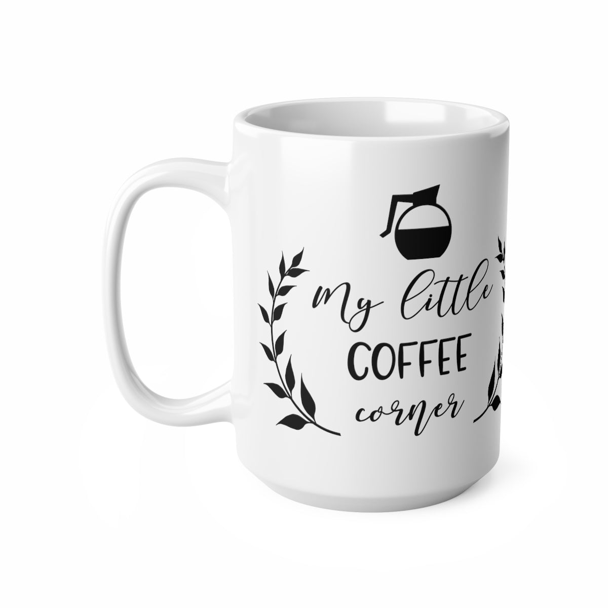 My Little Coffee Corner Ceramic Coffee Cups, 11oz, 15oz