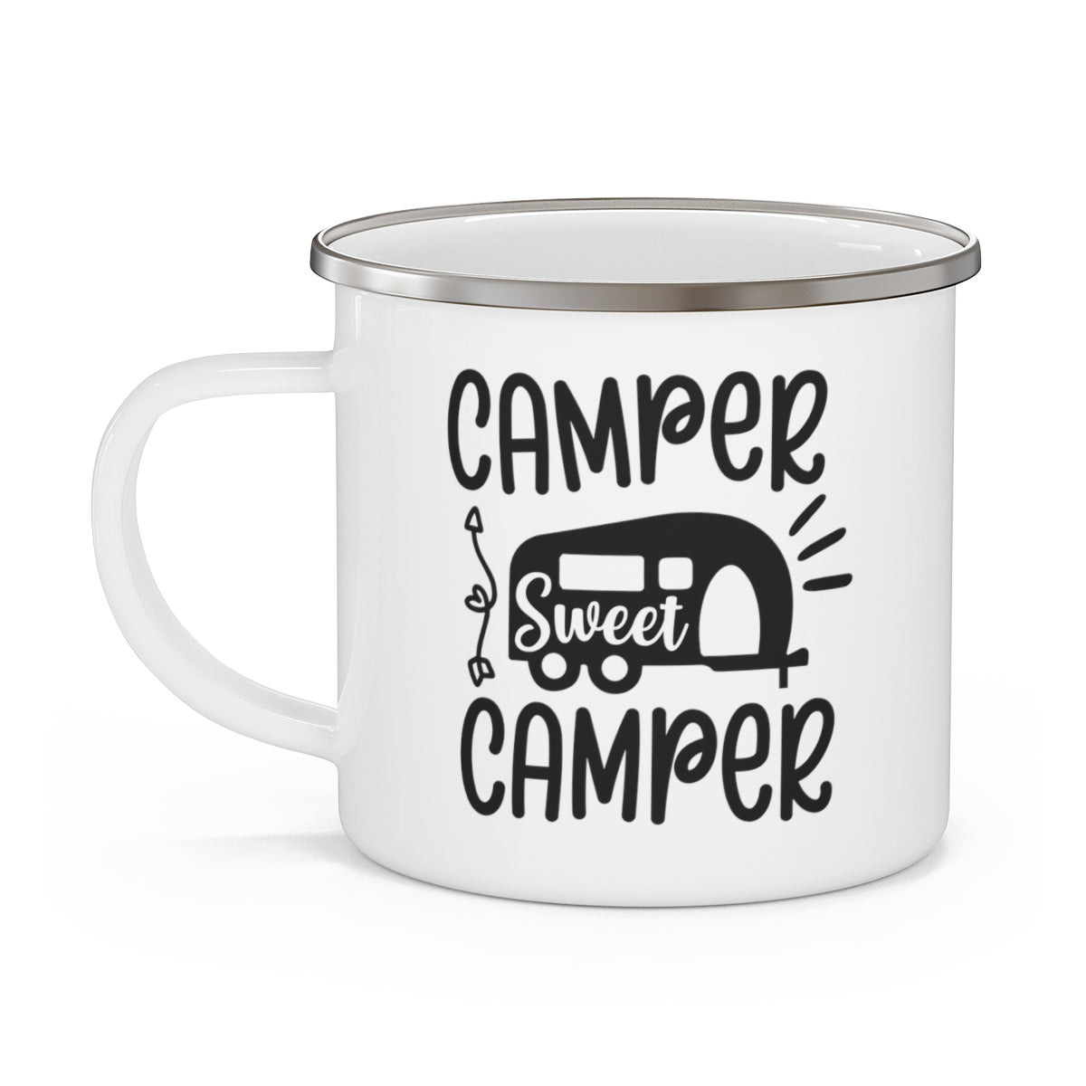 Camper Sweet Camper Enamel Camping Mug