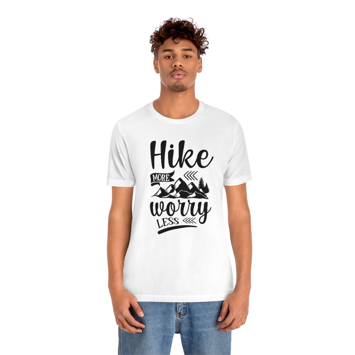 Hike More Worry Less Unisex Jersey Short Sleeve Tee