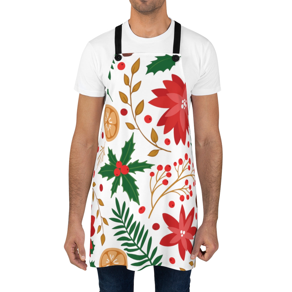 Christmas Flower Apron