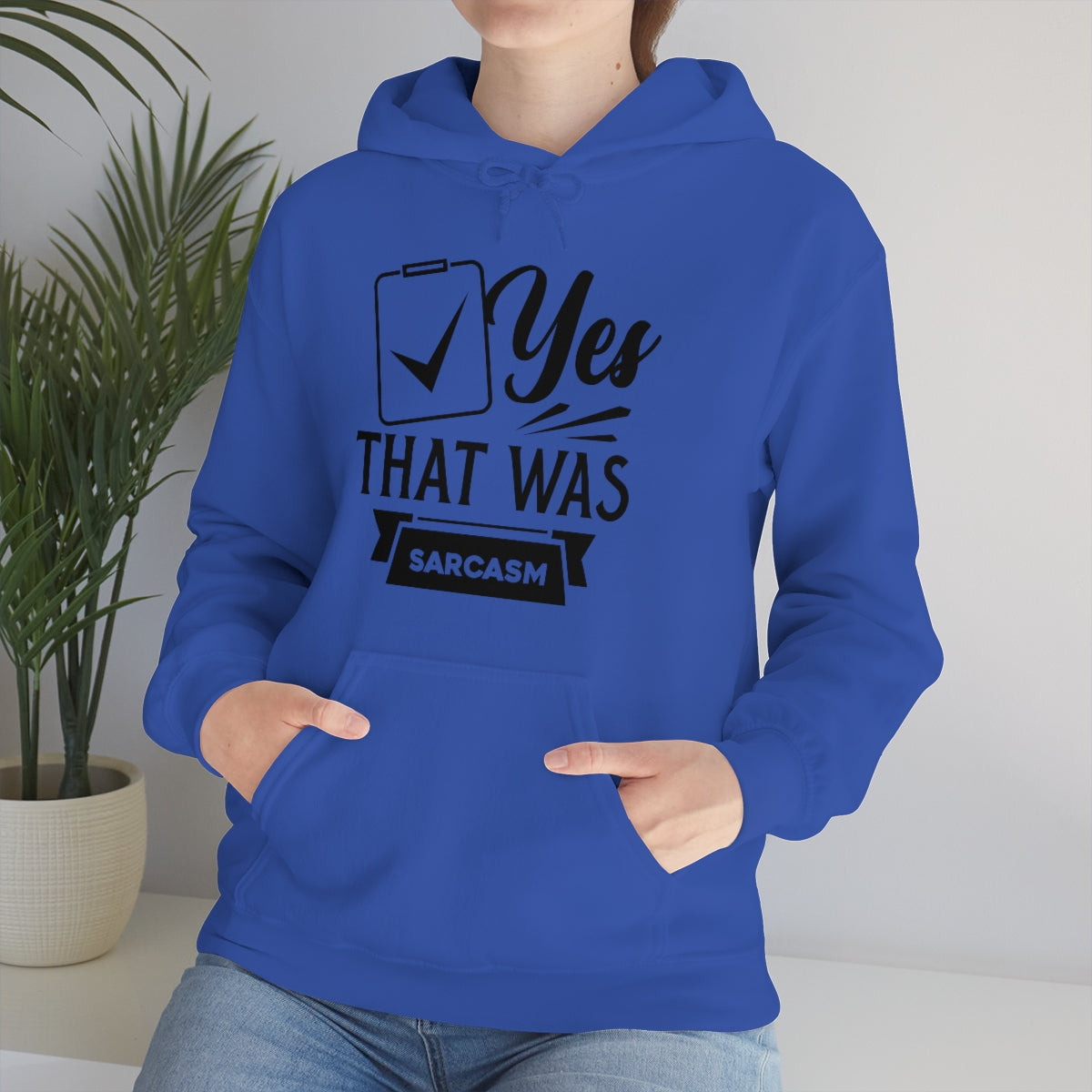 Yes That Was Sarcasm Unisex Heavy Blend™ Hooded Sweatshirt