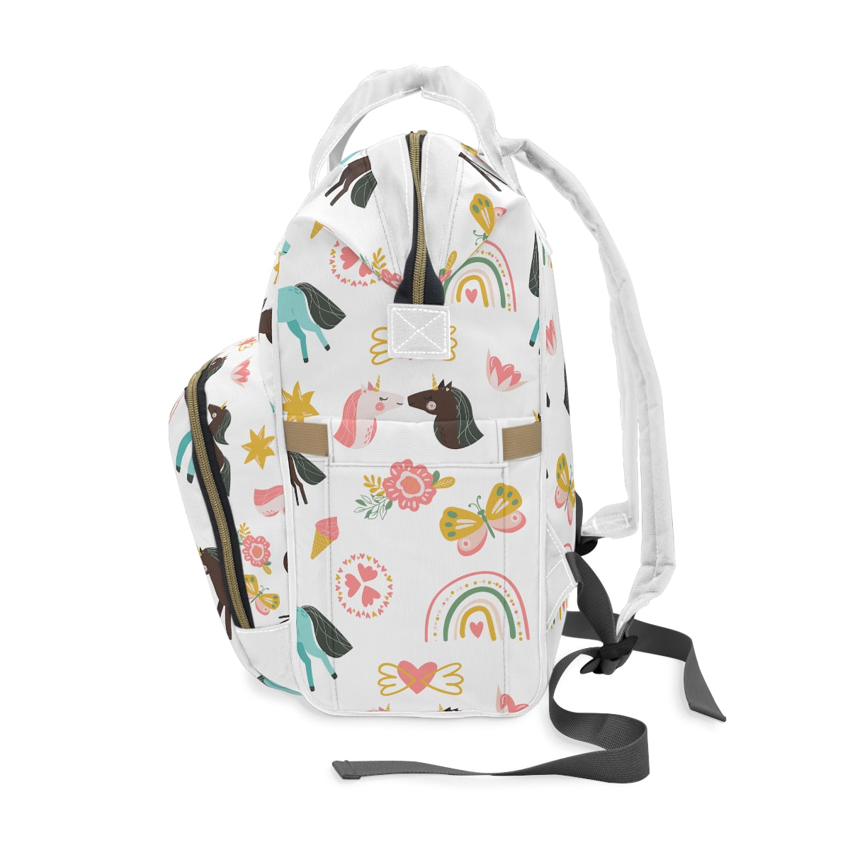 Unicorns & Rainbows Multifunctional Diaper Backpack