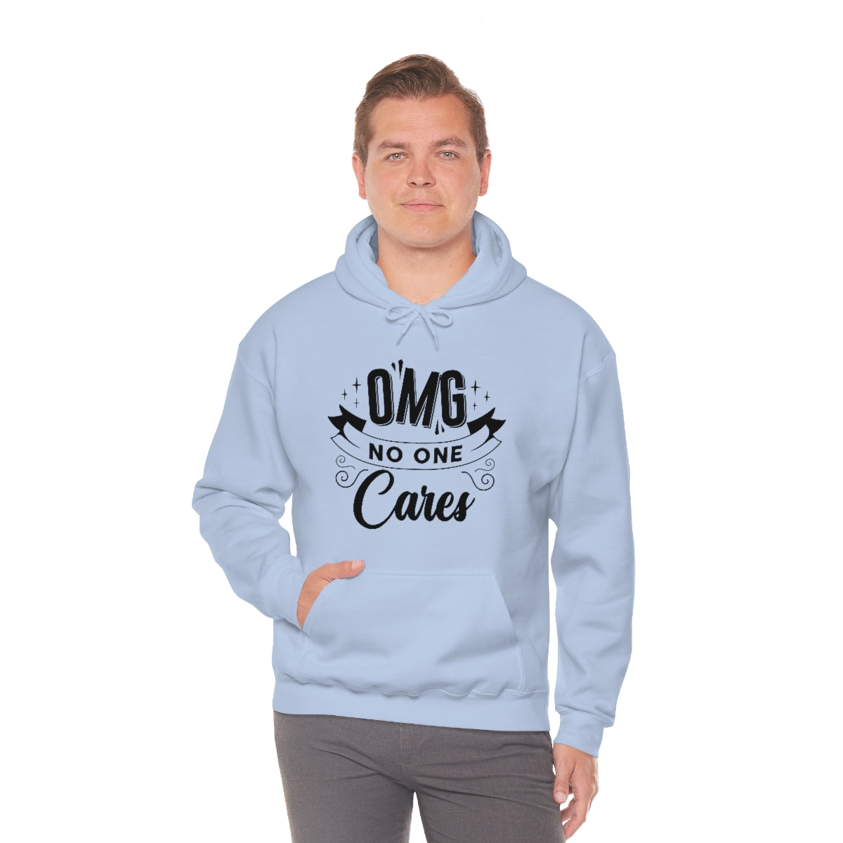 OMG No One Cares Unisex Heavy Blend™ Hooded Sweatshirt