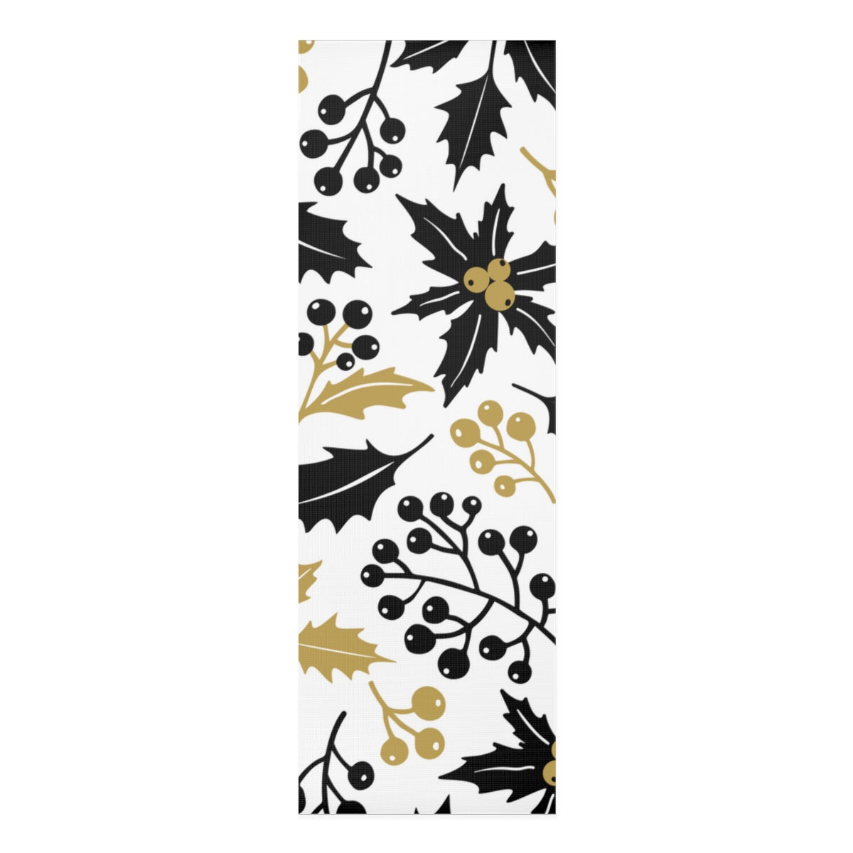 Black & Gold Christmas Foam Yoga Mat