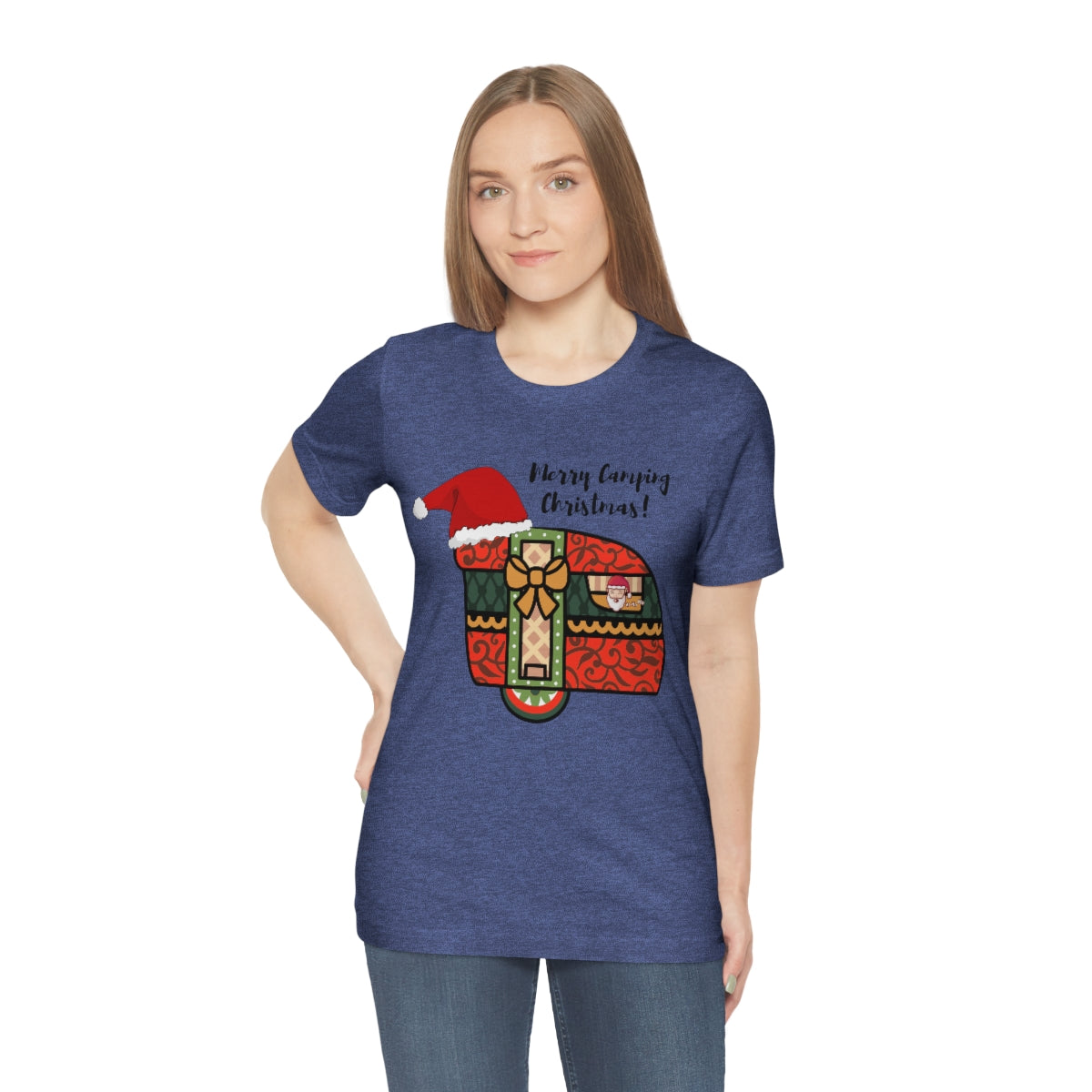 Merry Camping Christmas Unisex Jersey Short Sleeve Tee