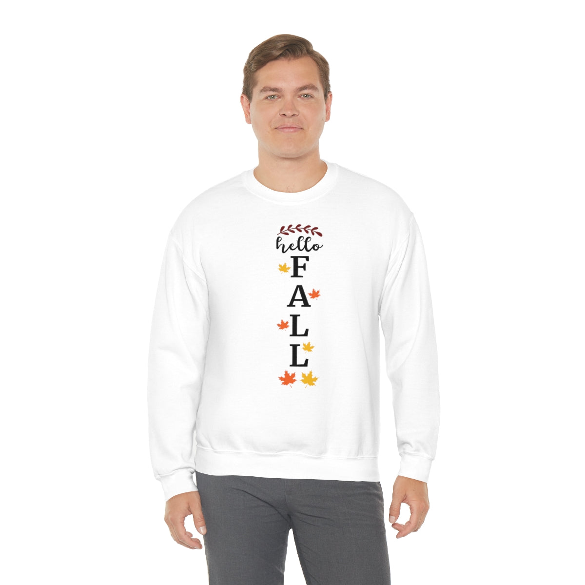 Hello Fall Unisex Heavy Blend™ Crewneck Sweatshirt