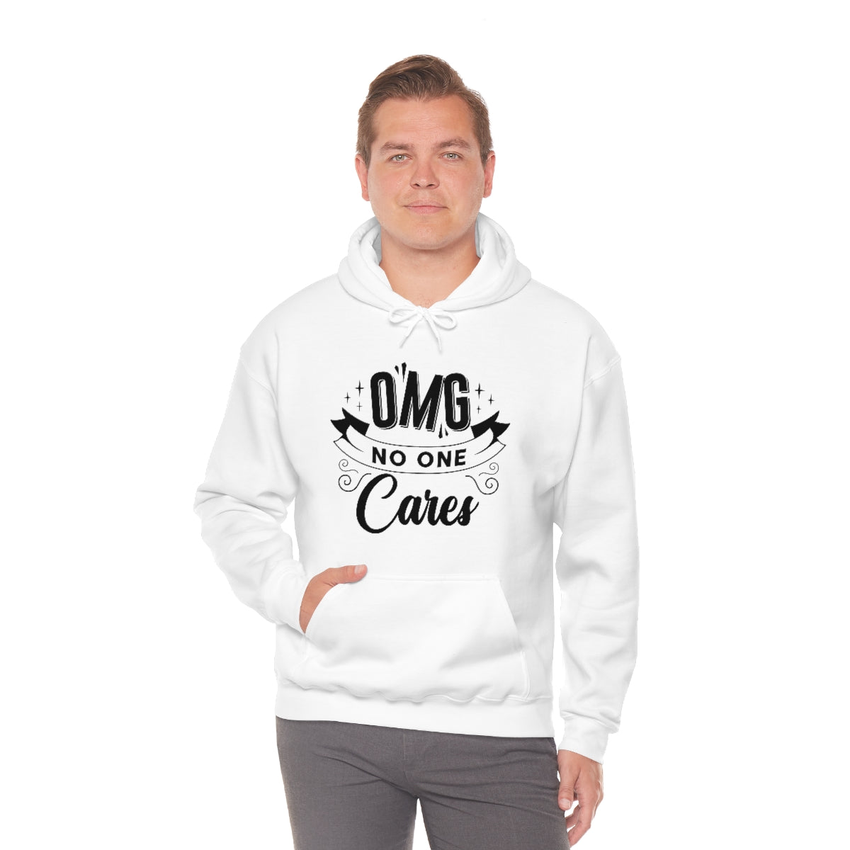 OMG No One Cares Unisex Heavy Blend™ Hooded Sweatshirt