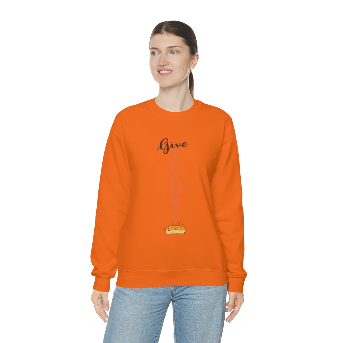 Give Thanks Unisex Heavy Blend™ Crewneck Sweatshirt