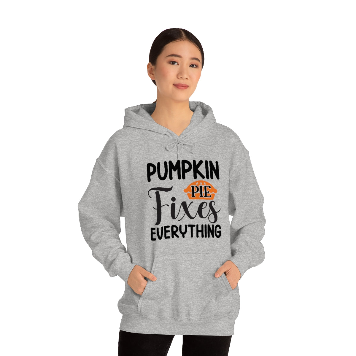 Pumpkin Pie Fixes Everything Unisex Heavy Blend™ Hooded Sweatshirt