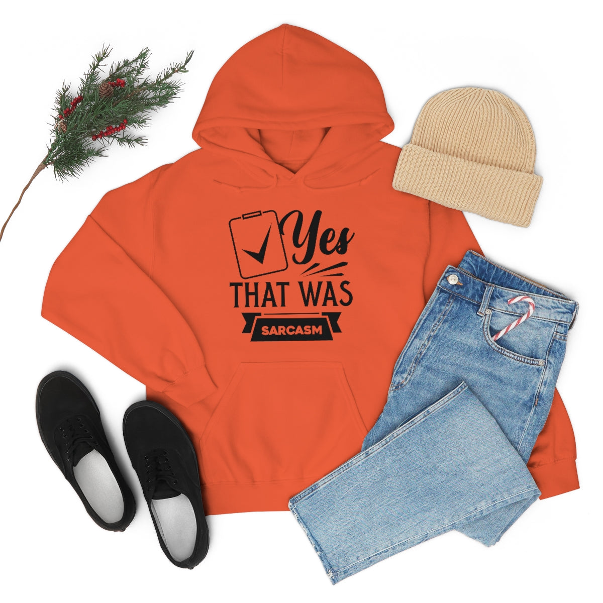 Yes That Was Sarcasm Unisex Heavy Blend™ Hooded Sweatshirt